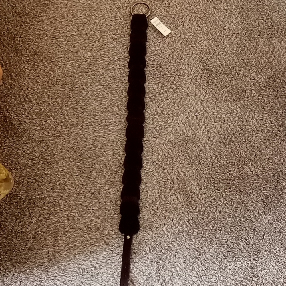 Suede belt